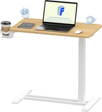 FLEXISPOT H7 28" Pneumatic Height-Adjustable Overbed Table by Unknown