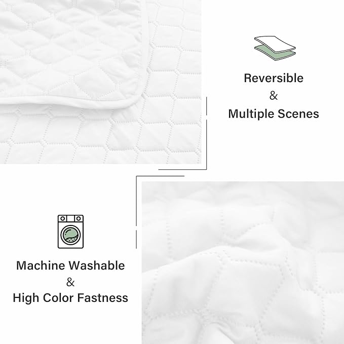 Exclusivo Mezcla Reversible California King Quilt Set, Soft Microfiber - Image 6