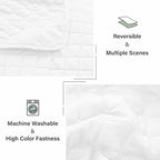 Exclusivo Mezcla Reversible California King Quilt Set, Soft Microfiber - Image 6