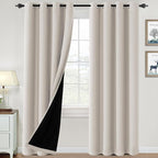 H.VERSAILTEX Energy Efficient 100% Blackout Curtains 90" Length by HVERSAILTEX
