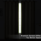 100% Blackout Light Green Curtains - Image 3