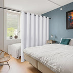 ChrisDowa Room Divider Curtains 96 Inch Length Sliding Door Curtain 1 Panel | - Image 2