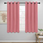 Easy-Going Thermal Grommet Blackout Curtains, 2 Panels 52x46 in, Noise Reduction by Easy-Going