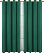 Diraysid Green Grommet Blackout Curtains - Image 2