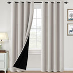 H.VERSAILTEX Oatmeal Blackout Curtains by HVERSAILTEX