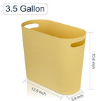 rejomiik Small Bathroom Trash Can, 3.5 Gallon Slim Garbage Can, Office and - Image 6