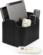 Londo PU Leather Remote Control Holder, Office Supplies Desk Organizer - Image 2