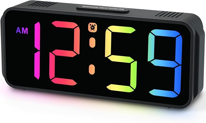 Peakeep Small Cute Digital Alarm Clock Plug-in by PEAKEEP