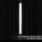 100% Blackout Curtains 40 x 63 Inch/Grey Curtains 2 Panels - Image 3