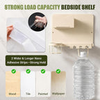 Floating Bedside Wall Shelf, Metal Wall Organizer - Image 3