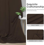 Easy-Going Thermal Grommet Blackout Curtains, 2 Panels 42x72 in, Dark Brown | - Image 5
