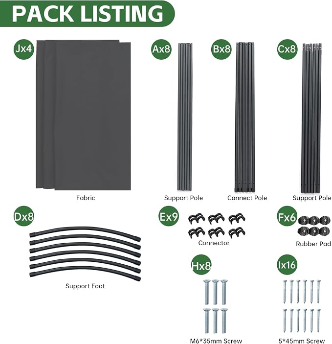4 Panel Folding Room Divider, Sturdy Frame Freestanding Wall Divider | - Image 7
