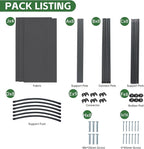 4 Panel Folding Room Divider, Sturdy Frame Freestanding Wall Divider | - Image 7