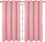 Diraysid Pink Grommet Blackout Curtains - Image 2