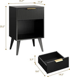 YAUKOMEL Fluted Nightstand - Image 2