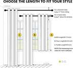 MIULEE Blackout Curtains for Bedroom 2 Panels 40x54 Inch Long Greyish White | - Image 7