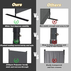 Room Divider, 6 Panel Folding Privacy Screens - Image 3
