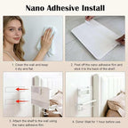 Bedside Wall Organizer, Floating Bedside Shelf Wall Mount - Image 5