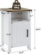 Decofy Farmhouse Nightstand - Image 3
