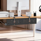 Univivi Under Desk Cable Management Tray, Cable Management, 32 inch, Under Desk - Image 6