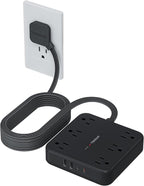 TESSAN 15Ft Black Extension Cord by TESSAN