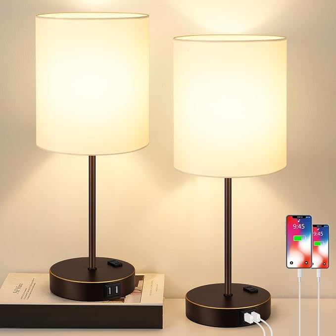 Lynnoland 2 Pack Touch Control Table Lamps by BringBrightnesstoYourLife
