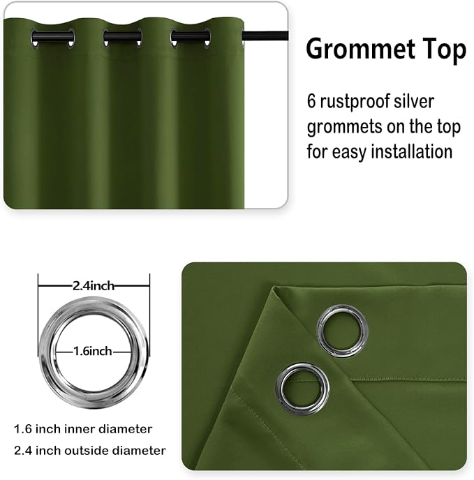 DWCN Blackout Curtains for Bedroom - Image 6