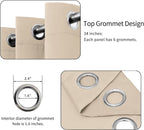 Easy-Going Thermal Grommet Blackout Curtains, 2 Panels 34x84 in, Noise Reduction - Image 4