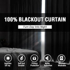 H.VERSAILTEX Blackout Curtains 90" Long 100% Light Blocking Thermal Insulated - Image 2