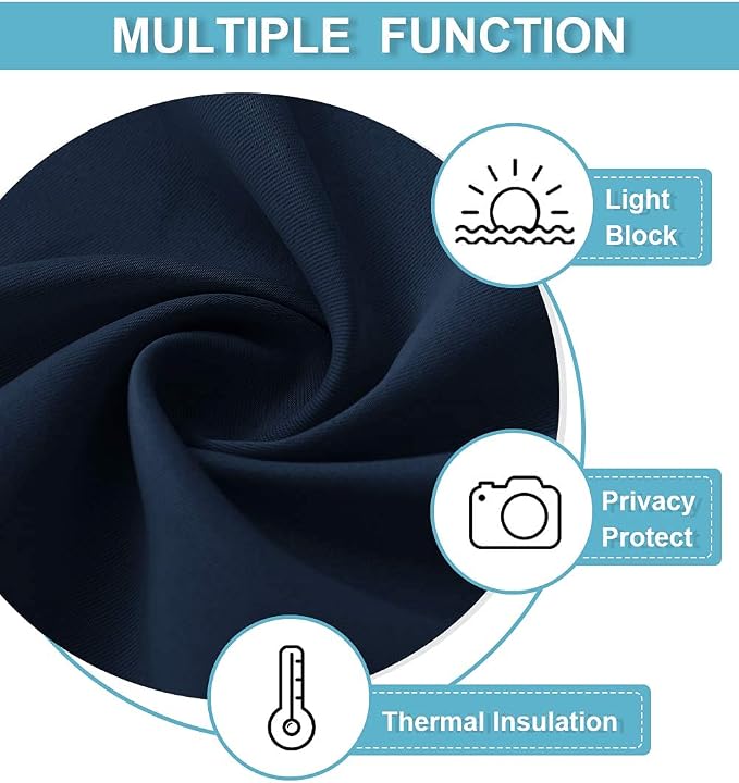 RYB HOME Blackout Curtain Privacy Window Drape - Image 7