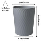 YGJT Small Trash Can, 3 Pack 1.8 Gallons Bathroom Trash Can - Image 6