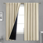 BGment Beige Full Blackout Curtains by BGment