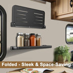 RV Aluminum Fold-Down Wall Shelf - Image 4