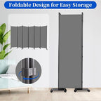 Room Divider 6FT 6 Panel Folding Room Partition - Image 5