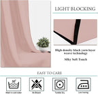 Diraysid Blush Grommet Blackout Curtains - Image 5