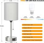 Small Bedside Table Lamp for Bedroom - Image 4