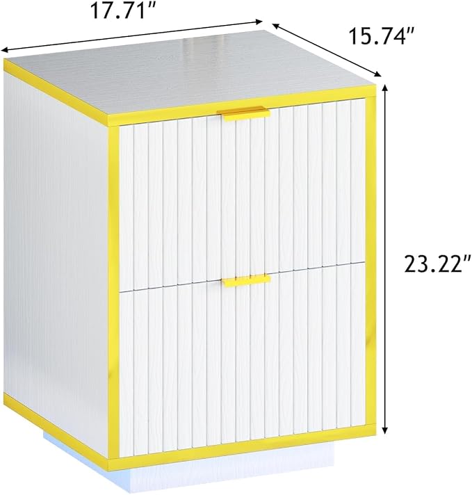 4ever2buy Modern Nightstand Set of 2 - Image 2