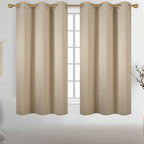 Diraysid Beige Grommet Blackout Curtains by Diraysid%2C+refresh+your+life