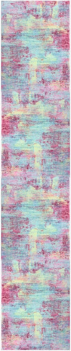 Abstract Runner Rug 2x10 Ft Washable Runners - Image 9