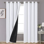 YoungsTex Thermal 100% Blackout Curtains 80 Inch Length by YoungsTex