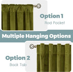 BGment 108 Inch Velvet Blackout Curtains - Image 3