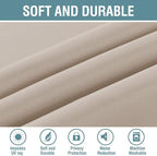 H.VERSAILTEX Blackout Patio Curtains 100 x 90 Inches - Image 4