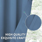 BGment Denim Blue Blackout Curtains - Image 4