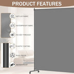 6*6FT Single Panel Room Divider/ Privacy Screen - Image 2