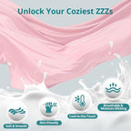 Cooling Pregnancy Pillows for Sleeping, Light Pink | Sasttie Maternity Pillow - Image 4
