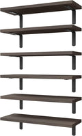 Wood Floating Shelves Set of 6, Shelves by WOPITUESOfficial