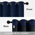 Yakamok Navy Blue Blackout Curtains 84 inches Long - Image 6