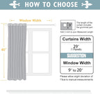 ChrisDowa Small Window Curtains 40 Inches Long - Image 6