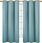 Diraysid Stone Blue Grommet Blackout Curtains - Image 2