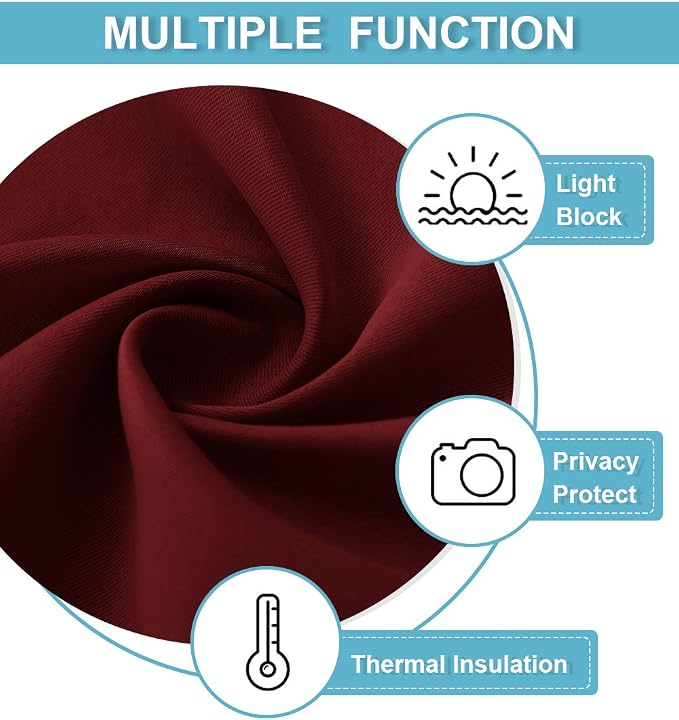 RYB HOME Blackout Curtain Privacy Window Drape - Image 7